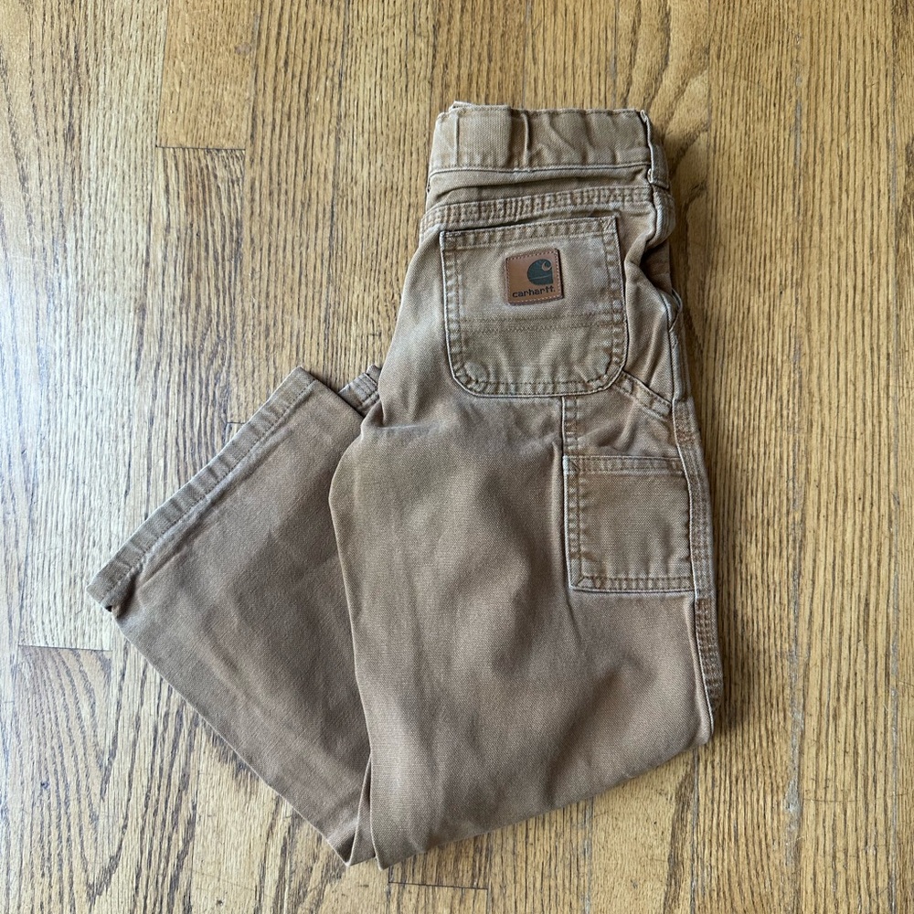 Carhartt Tan Brown Duck Canvas Work Pants